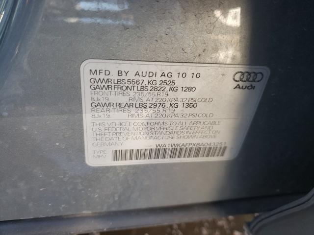 2011 AUDI Q5 PRESTIG WA1WKAFPXBA043251