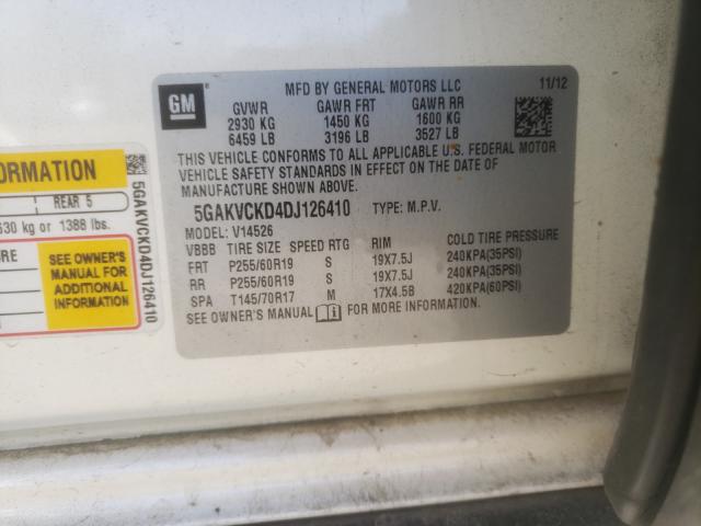 2013 BUICK ENCLAVE 5GAKVCKD4DJ126410