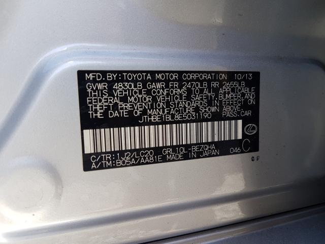 2014 LEXUS GS 350 JTHBE1BL8E5031190