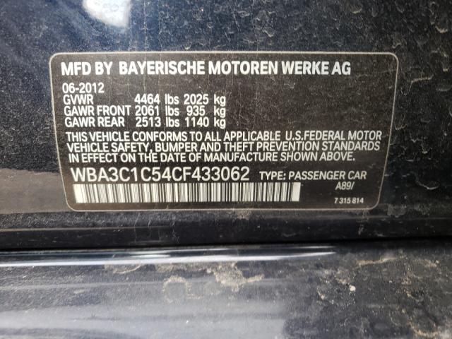 2012 BMW 328 I SULE WBA3C1C54CF433062