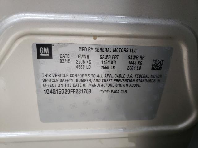2015 BUICK LACROSSE 1 1G4G15G39FF281709