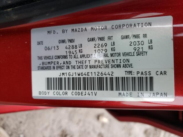 2014 MAZDA 6 GRAND TO JM1GJ1W64E1126442