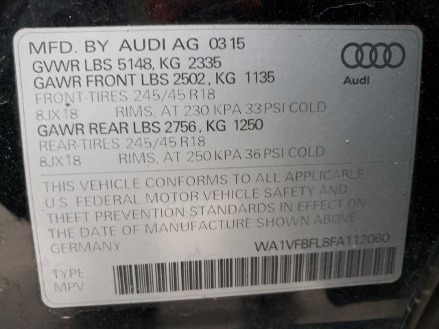 2015 AUDI A4 ALLROAD WA1VFBFL8FA112060