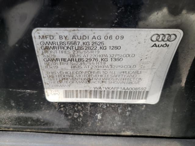 2010 AUDI Q5 PRESTIG WA1VKAFP1AA008592