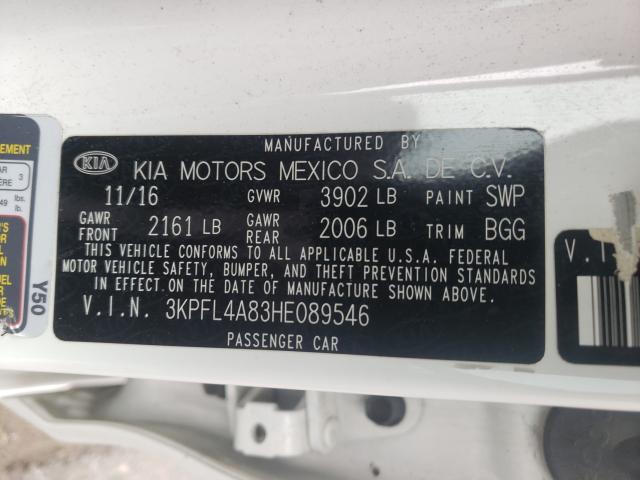 2017 KIA FORTE EX - 3KPFL4A83HE089546