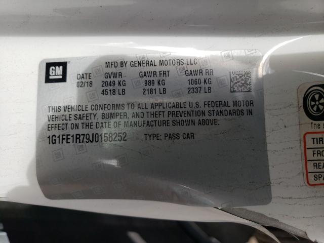 2018 CHEVROLET CAMARO SS 1G1FE1R79J0158252
