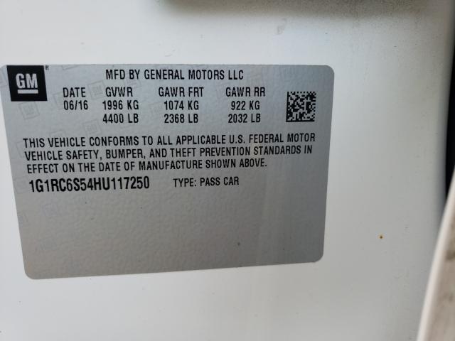 2017 CHEVROLET VOLT LT 1G1RC6S54HU117250