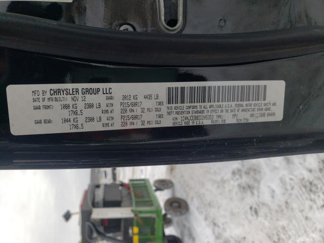 2013 JEEP COMPASS LA 1C4NJCEB8DD205353