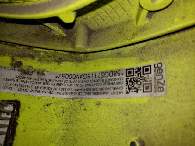2016 GENZ MOTOR BIKE - 58DGS1115GAV00057