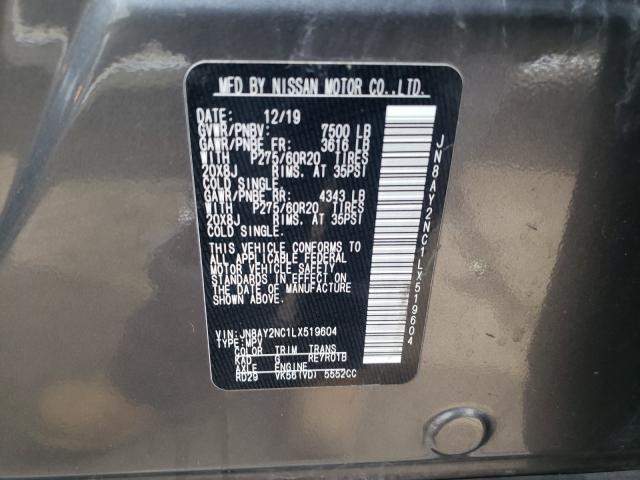 2020 NISSAN ARMADA SV JN8AY2NC1LX519604