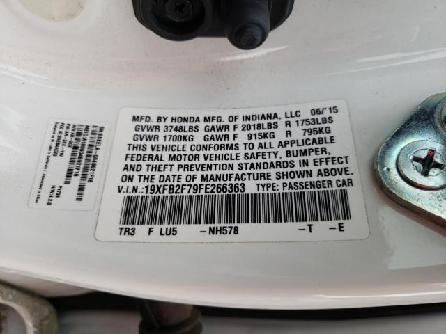 2015 HONDA CIVIC SE 19XFB2F79FE266363