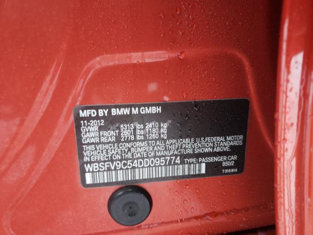 2013 BMW M5 WBSFV9C54DD095774