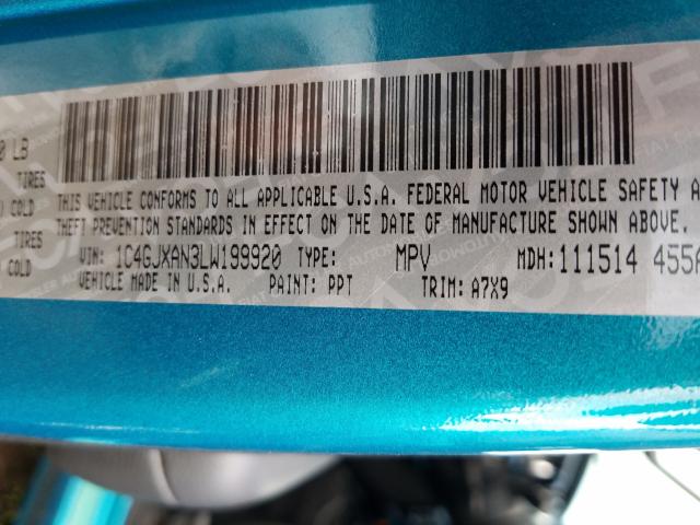 2020 JEEP WRANGLER S 1C4GJXAN3LW199920