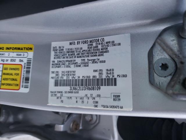 2015 LINCOLN MKZ HYBRID 3LN6L2LU3FR608109