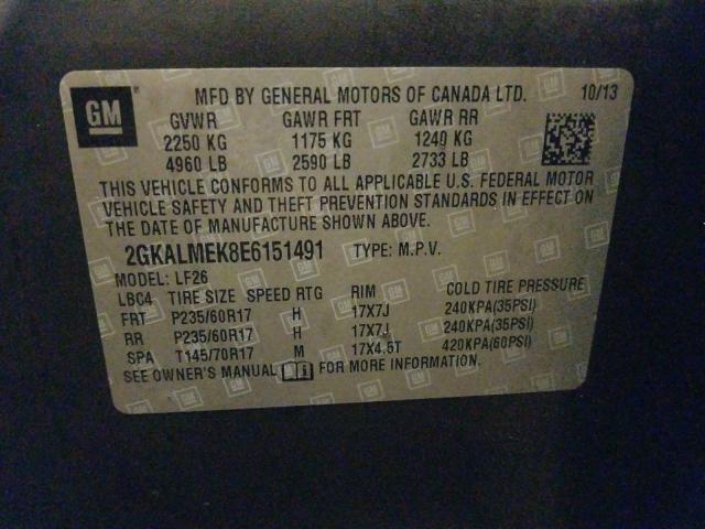 2014 GMC TERRAIN 2GKALMEK8E6151491