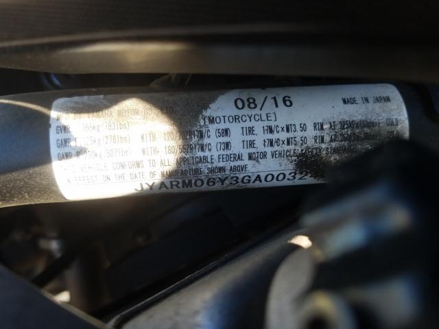 2016 YAMAHA FZ07A C JYARM06Y3GA003242