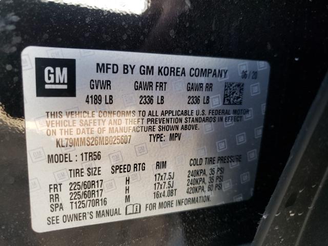 2021 CHEVROLET TRAILBLAZE KL79MMS26MB025607