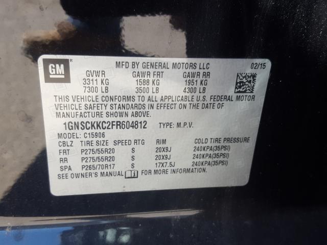 2015 CHEVROLET SUBURBAN C 1GNSCKKC2FR604812