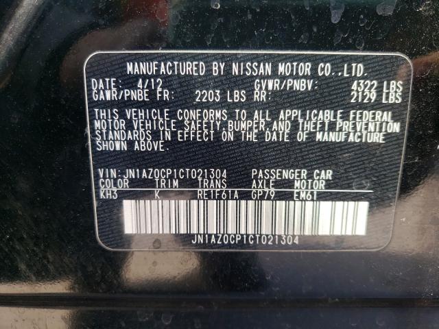 2012 NISSAN LEAF SV JN1AZ0CP1CT021304