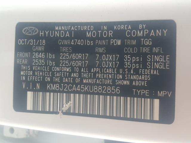 2019 HYUNDAI TUCSON SE KM8J2CA45KU882856