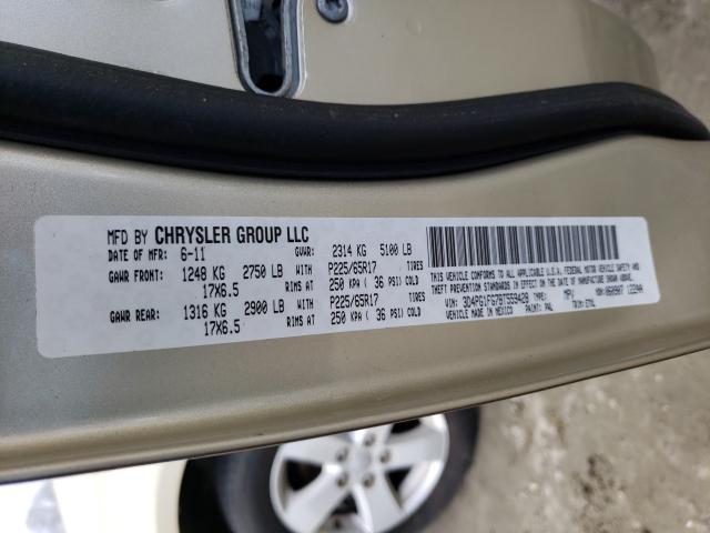 2011 DODGE JOURNEY MA 3D4PG1FG7BT559428