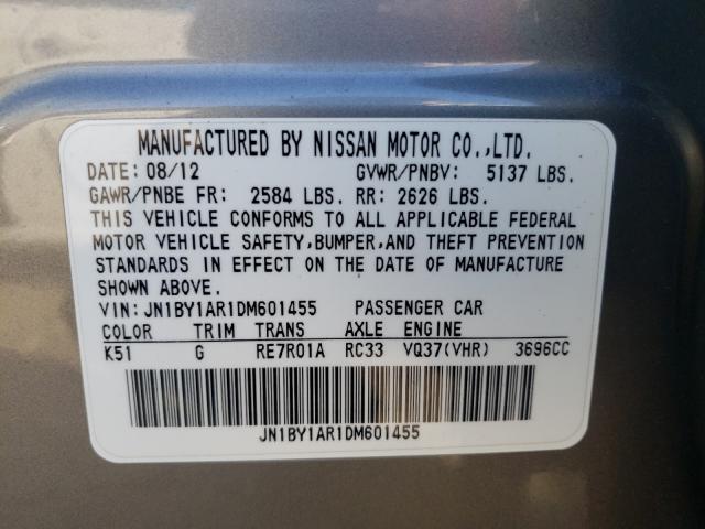 2013 INFINITI M37 X JN1BY1AR1DM601455