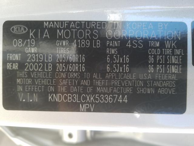 2019 KIA NIRO FE KNDCB3LCXK5336744
