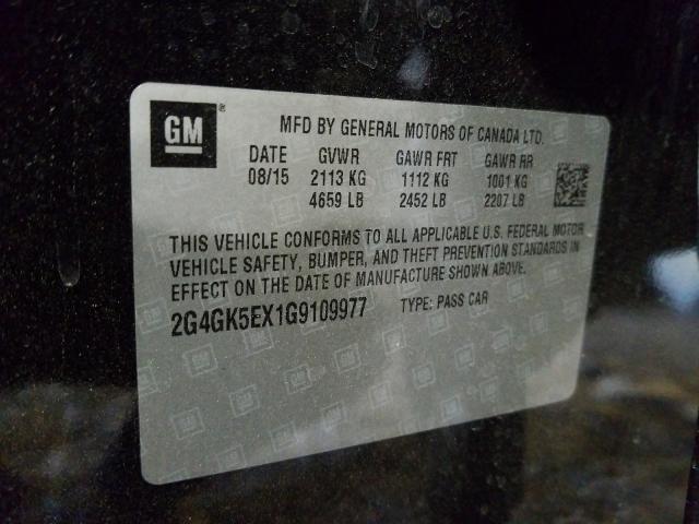 2016 BUICK REGAL 2G4GK5EX1G9109977