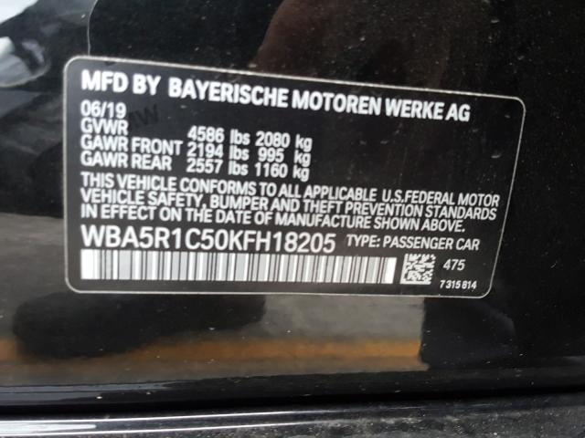 2019 BMW 330I WBA5R1C50KFH18205