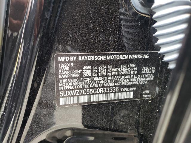 2016 BMW X3 SDRIVE2 5UXWZ7C55G0R33336
