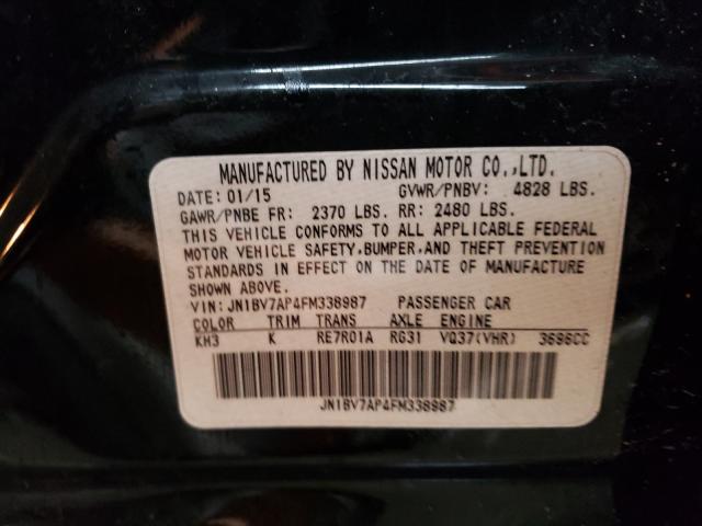 2015 INFINITI Q50 BASE JN1BV7AP4FM338987