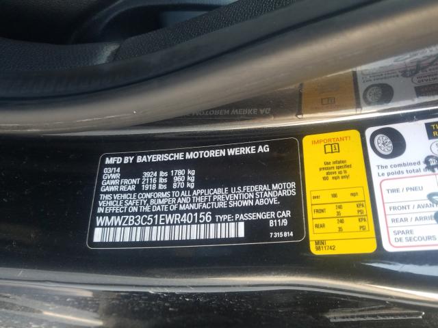 WMWZB3C51EWR40156 Mini Cooper