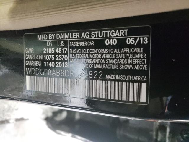2013 MERCEDES-BENZ 300 WDDGF8AB8DR295822