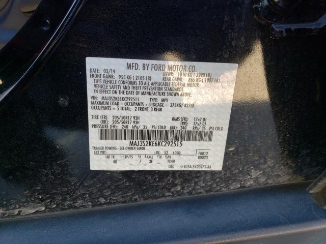 2019 FORD ECOSPORT T MAJ3S2KE6KC292515