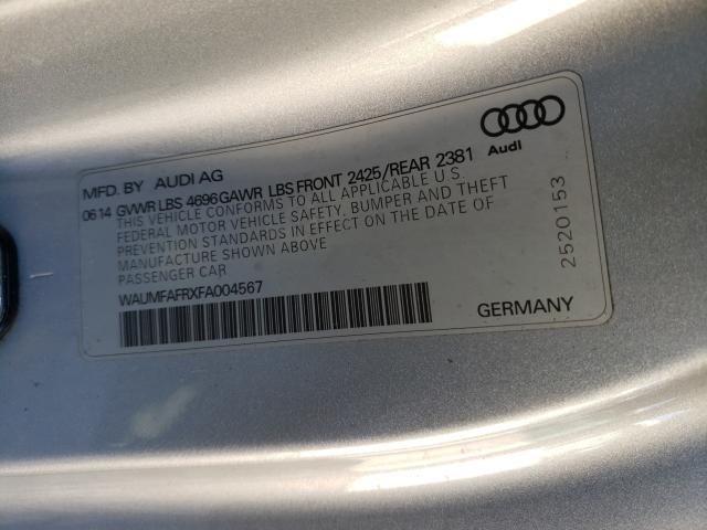 2015 AUDI A5 PREMIUM WAUMFAFRXFA004567