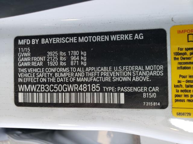 2016 MINI COOPER COU WMWZB3C50GWR48185