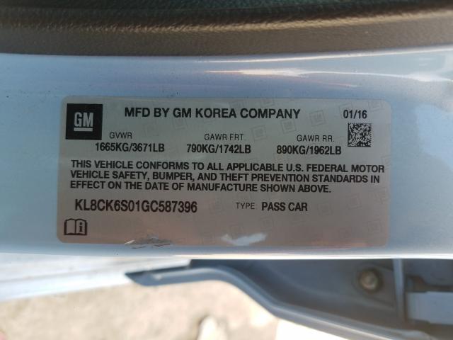 2016 CHEVROLET SPARK EV 1 KL8CK6S01GC587396