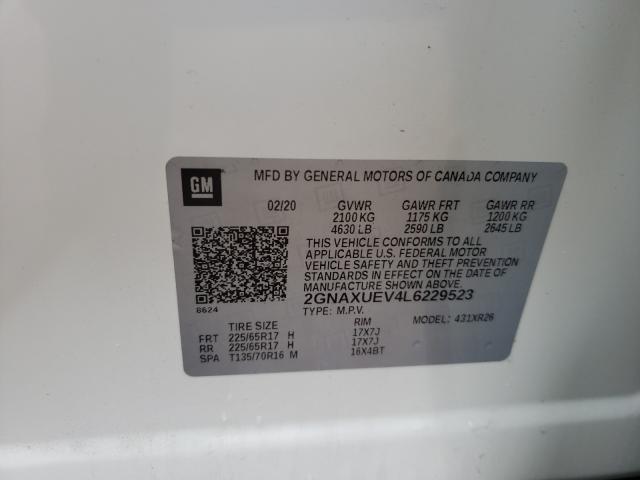 2020 CHEVROLET EQUINOX L 2GNAXUEV4L6229523
