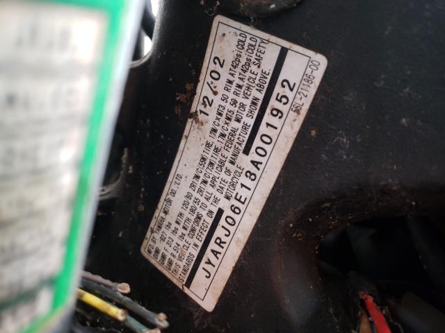 2003 YAMAHA YZFR6 L JYARJ06E13A001952
