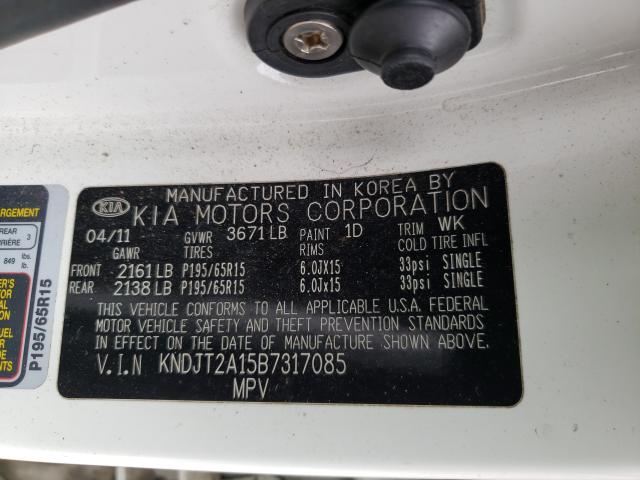 2011 KIA SOUL KNDJT2A15B7317085