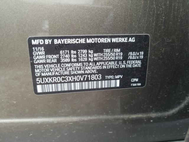 2017 BMW X5 XDRIVE3 - 5UXKR0C3XH0V71803