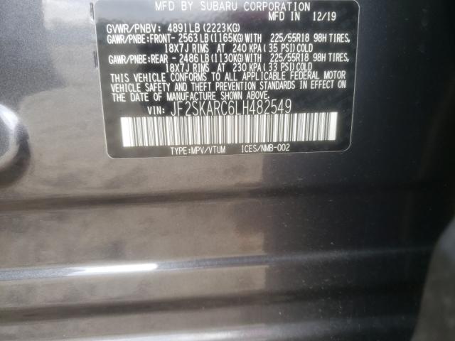 2020 SUBARU FORESTER S JF2SKARC6LH482549