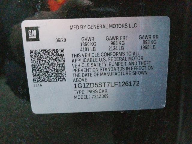 2020 CHEVROLET MALIBU LT - 1G1ZD5ST7LF126172