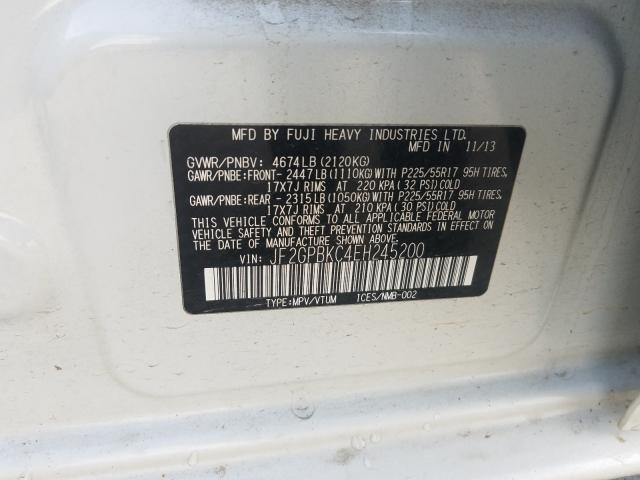 2014 SUBARU XV CROSSTR JF2GPBKC4EH245200