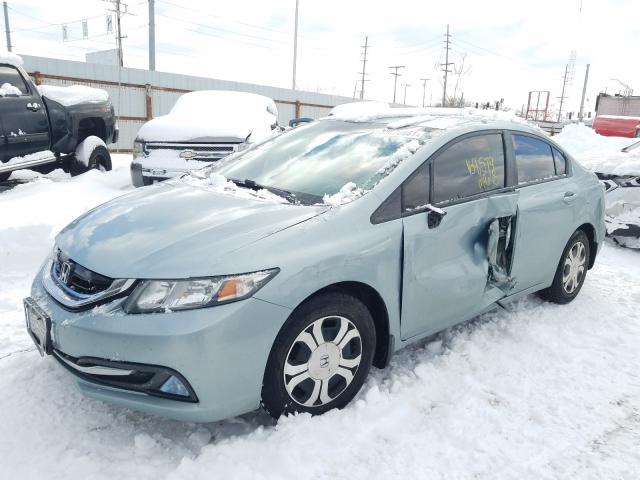2013 HONDA CIVIC HYBR 19XFB4F24DE002996