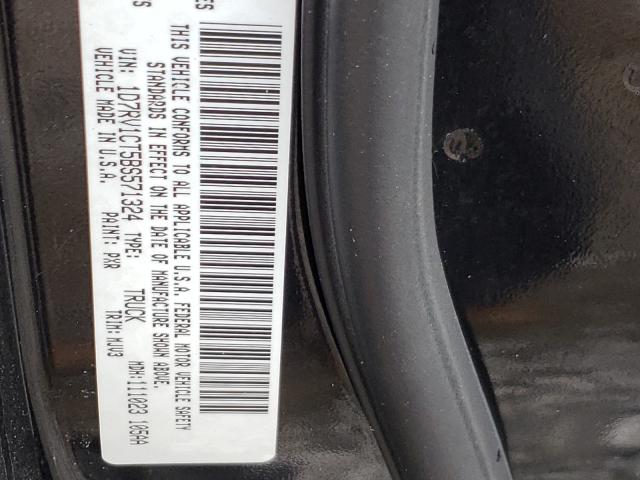 2011 DODGE RAM 1500 1D7RV1CT5BS571324