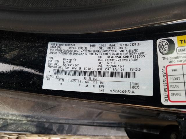 2019 FORD FIESTA ST 3FADP4GX9KM118335