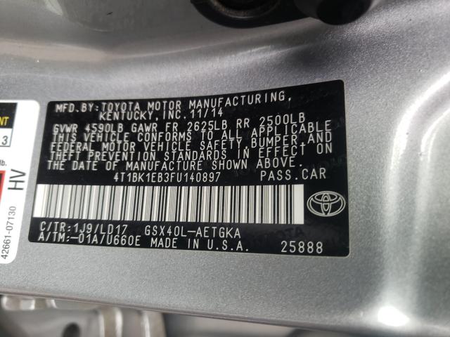 2015 TOYOTA AVALON XLE 4T1BK1EB3FU140897