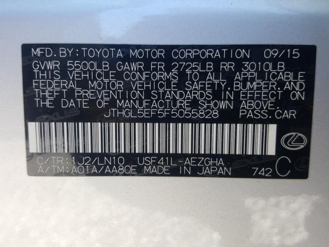 2015 LEXUS LS 460L JTHGL5EF5F5055828