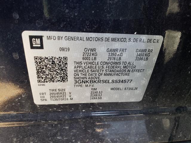 2020 CHEVROLET BLAZER RS 3GNKBKRS6LS534577